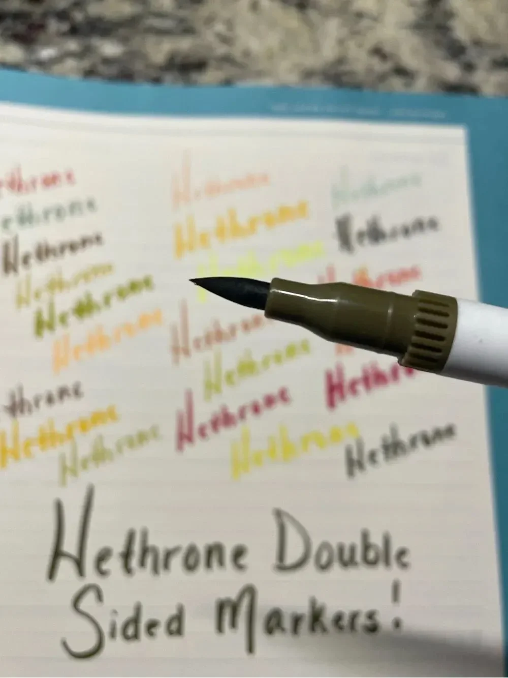 Hethrone Set of 22 Dual-Tip Neutral Tone Markers - Assorted Beige, Brown, Peach